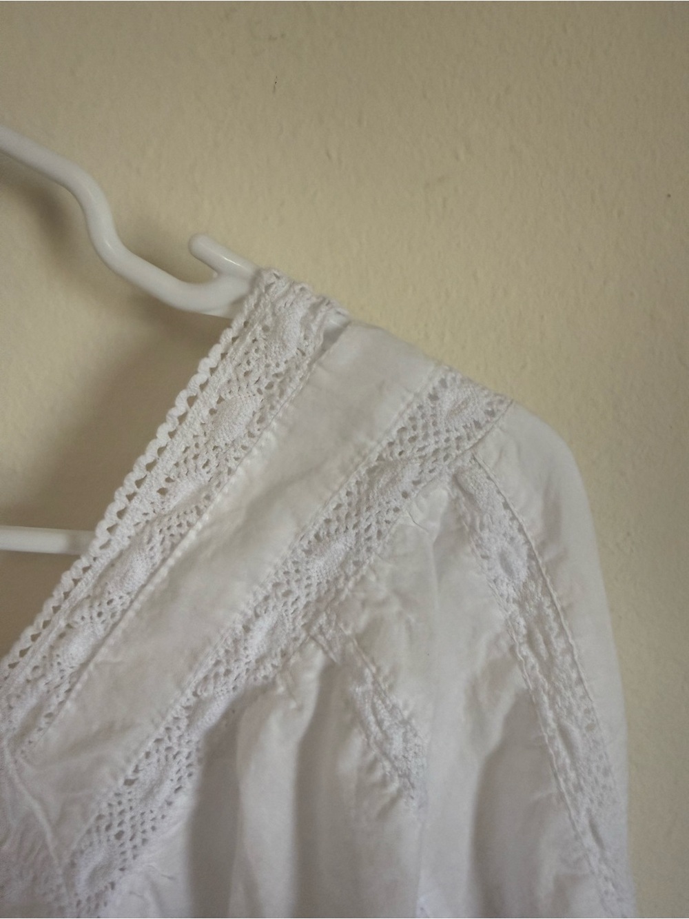 Bohemian White Embroidered Long-Sleeve Peasant Top - Picture 2 of 4